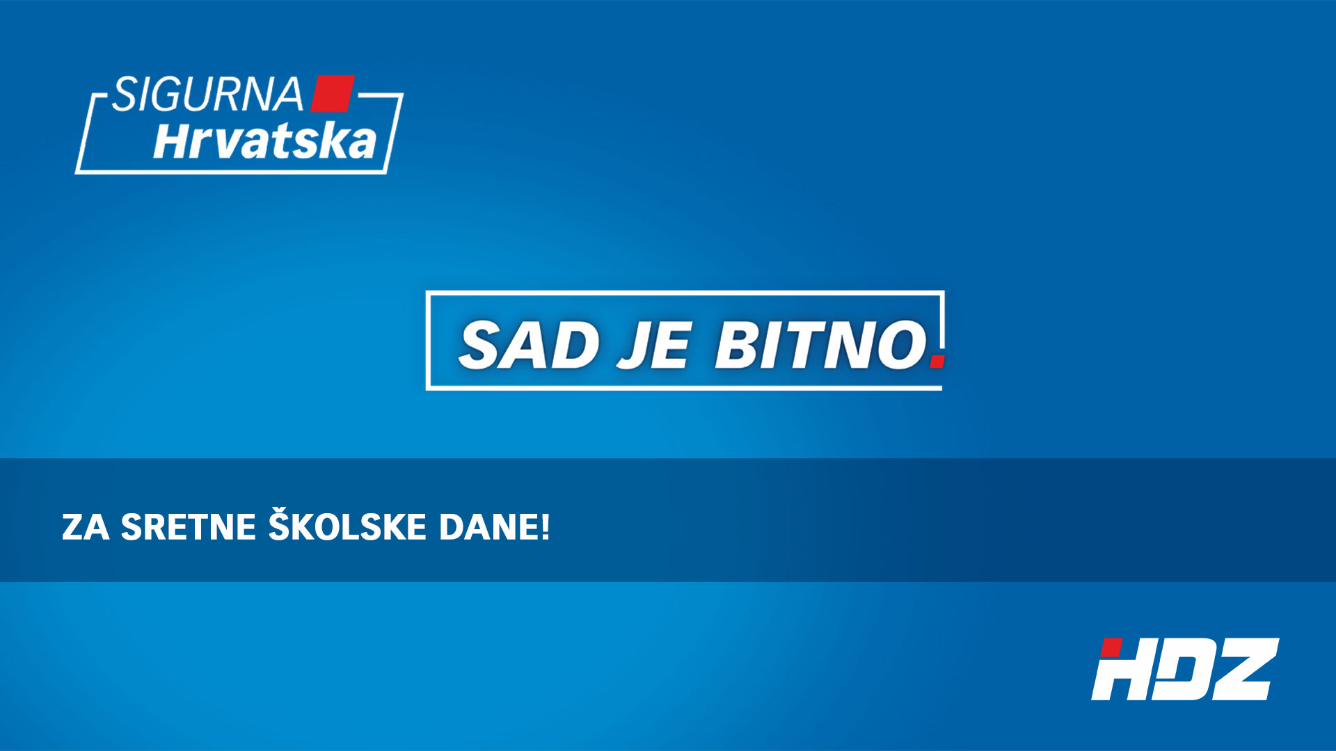ZA SRETNE ŠKOLSKE DANE!