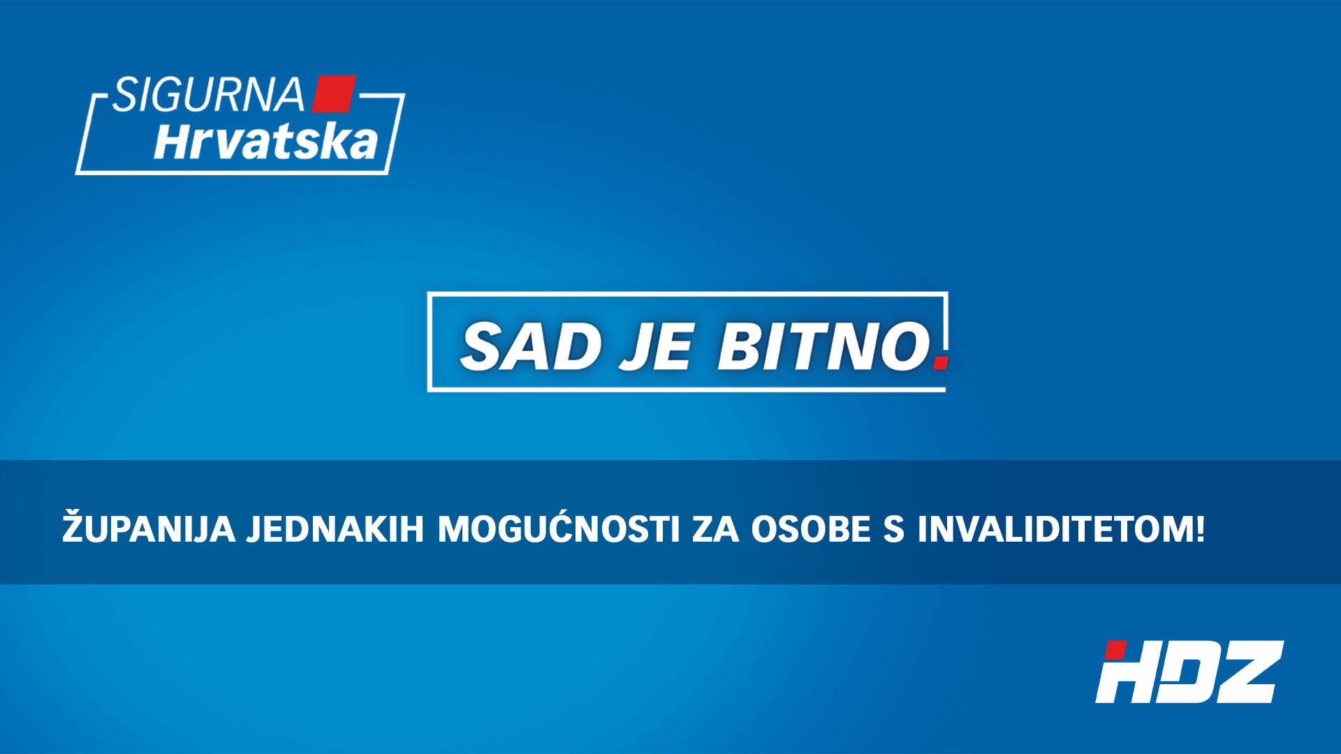 ŽUPANIJA JEDNAKIH MOGUĆNOSTI ZA OSOBE S INVALIDITETOM!